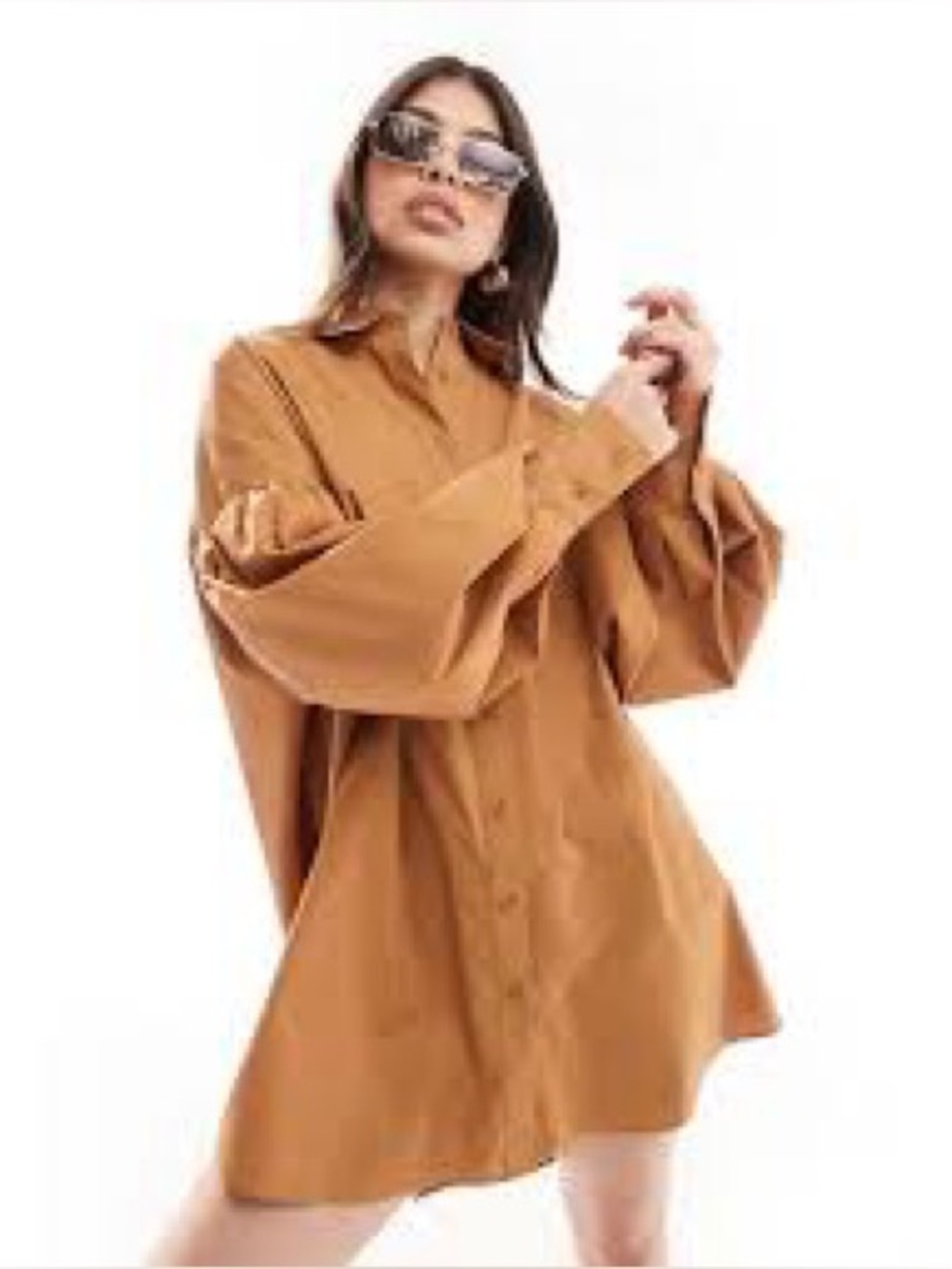 Wool and Cotton Luxury Brand Camel XL Shirt